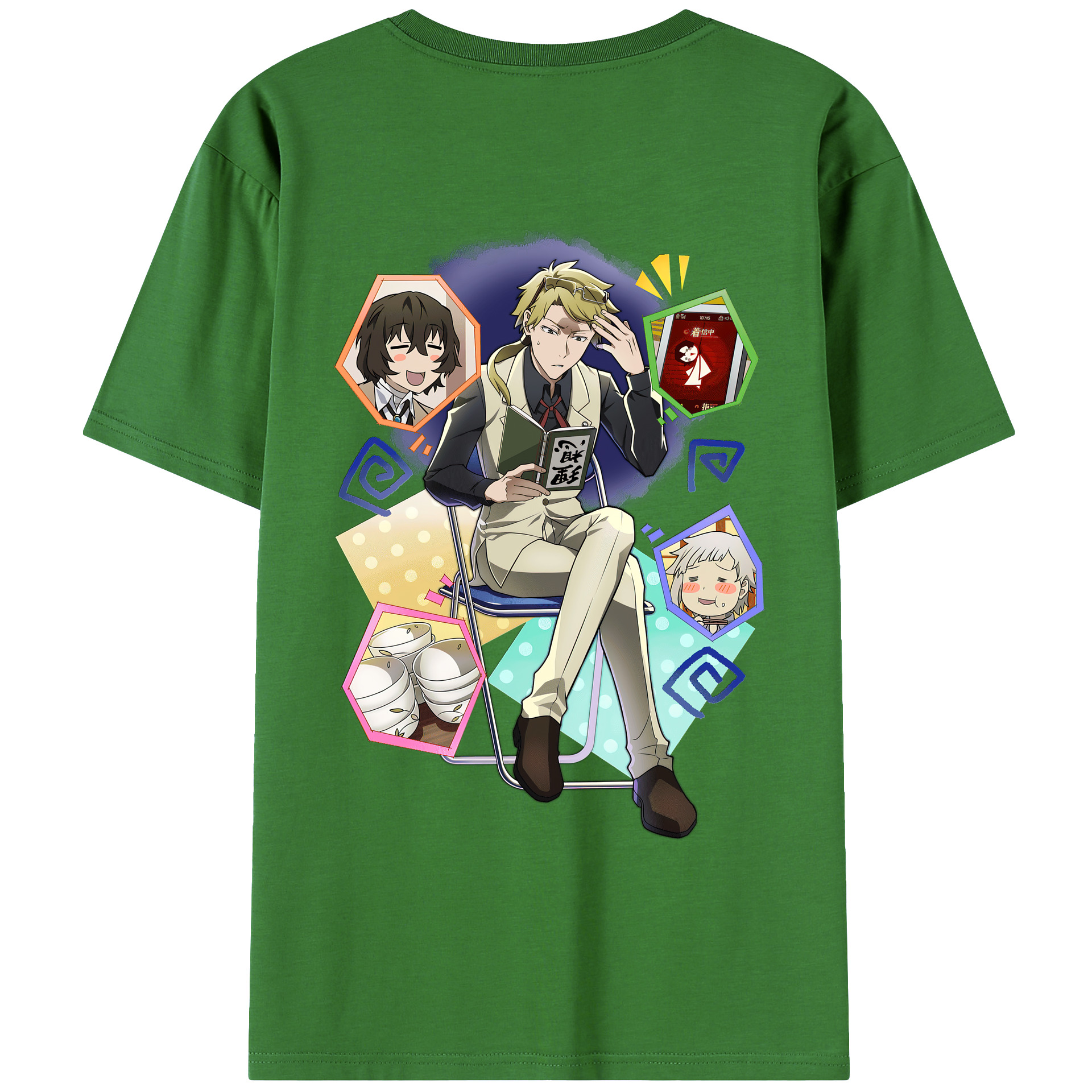 （画像用） 文豪ストレイドッグス Bungo Stray Dogs レディース半袖Tシャツ(バックプリント)